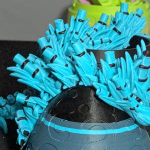 Bamboo Articulated Dragon 3D Printed Fantasy Fidget Toy Multi-Joint Flexible Asian Inspired Sculpture, Stress and Anxiety relief Dragon