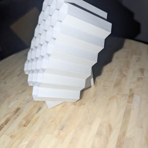 featuring one white posca marker holder. 5 rows by 6. Side profile