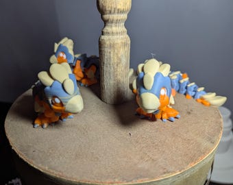 Mini juguete antiestrés Velociraptor, dinosaurio articulado impreso en 3D, flexible, raptor, animal prehistórico, mascota de escritorio