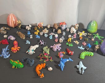 Huevo de dragón impreso en 3D misterioso, juguetes sorpresa para inquietarse, paquete de animales, regalo único, colección de fantasía