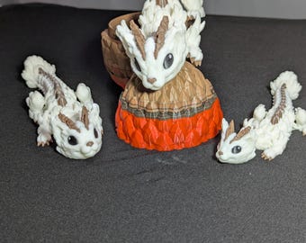 Figura articulada de dragón gatito - Juguete antiestrés impreso en 3D - Varios colores y tamaños