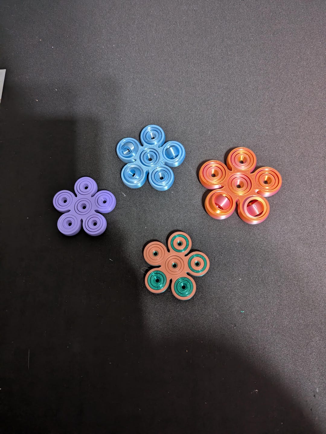 Flower Fidget Spinner | 3D Printed Sensory Pop Toy | Stress Relief Toy ...