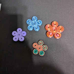 Flower Fidget Spinner  | 3D Printed Sensory Pop Toy  | Stress Relief Toy for Kids & Adults | Desk Toy Gift | Multiple Color Options
