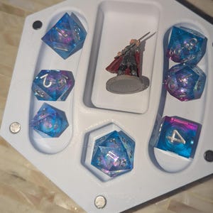 Personalized TTRPG Dice and Miniature Case Custom Storage Box for D&D Dice and Miniatures Organizer for Dungeons and Dragons Games