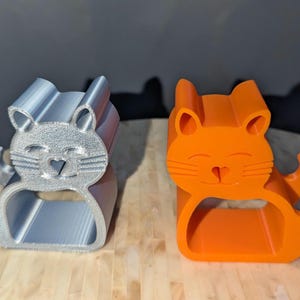 Adorable  Cat-Shaped Phone Holder | Cute Desk Accessory | Animal-Themed Smartphone Stand | Functional Gift for Cat Lovers- Kitty Phone Stand