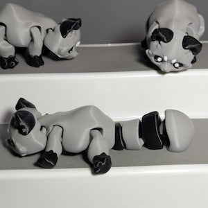 3D gedruckter Gelenk Waschbär: Flexible Fidget Schreibtisch Haustier