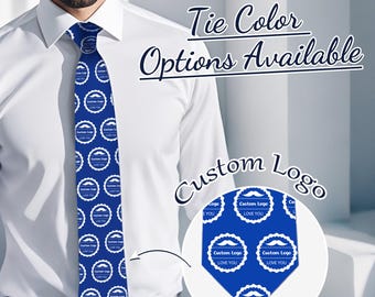 Personalisierte Herren Krawatte, Krawatte mit individuellem Logo, personalisiertes Krawatte Geschenk, individuelle Krawatte mit Foto, personalisierte Stoffkrawatte Foto