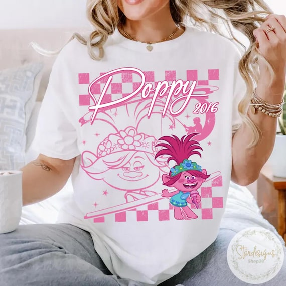 Personalized All Characters Trolls Shirt, Trolls Band Together Princess Poppy Birthday Girl, Branch Birthday Boy, Trolls Family Group Shirt