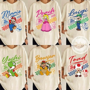 Super Mario Epic Universe Shirt, Princess Peach Mario Yoshi Epic Universe Family Matching, It&#39;s Epic Trip 2025 Epic Group Shirt