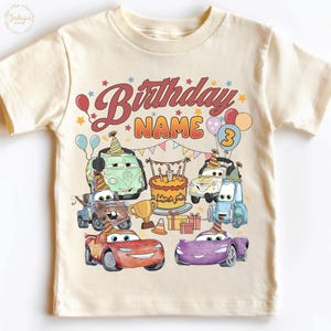 Lightning McQueen Birthday Shirt, Disney Cars Birthday Family T-Shirt, McQueen Birthday Boy Tee, Pixar Racing Birthday Sweatshirt