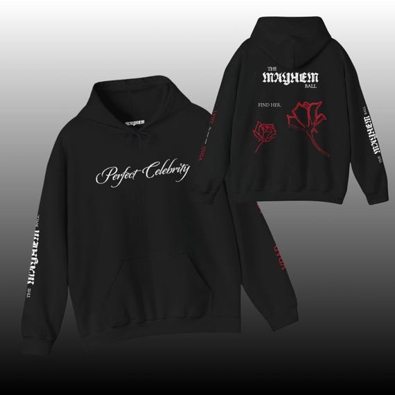 Unisex Perfect Celebrity Black Hoodie, Mayhem Tour Sweatshirt