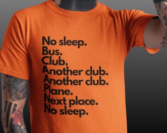 No Sleep Bus Club T-Shirt: Little Monsters Fan Tee