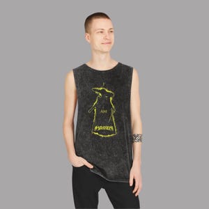 Mayhem Silhouette Festival Stonewash Tank Top, Mayhem Graphic Tank Top Shirt, Spring Tank, Mayhem Ball Festival Apparel, Lady Mayhem Shirt