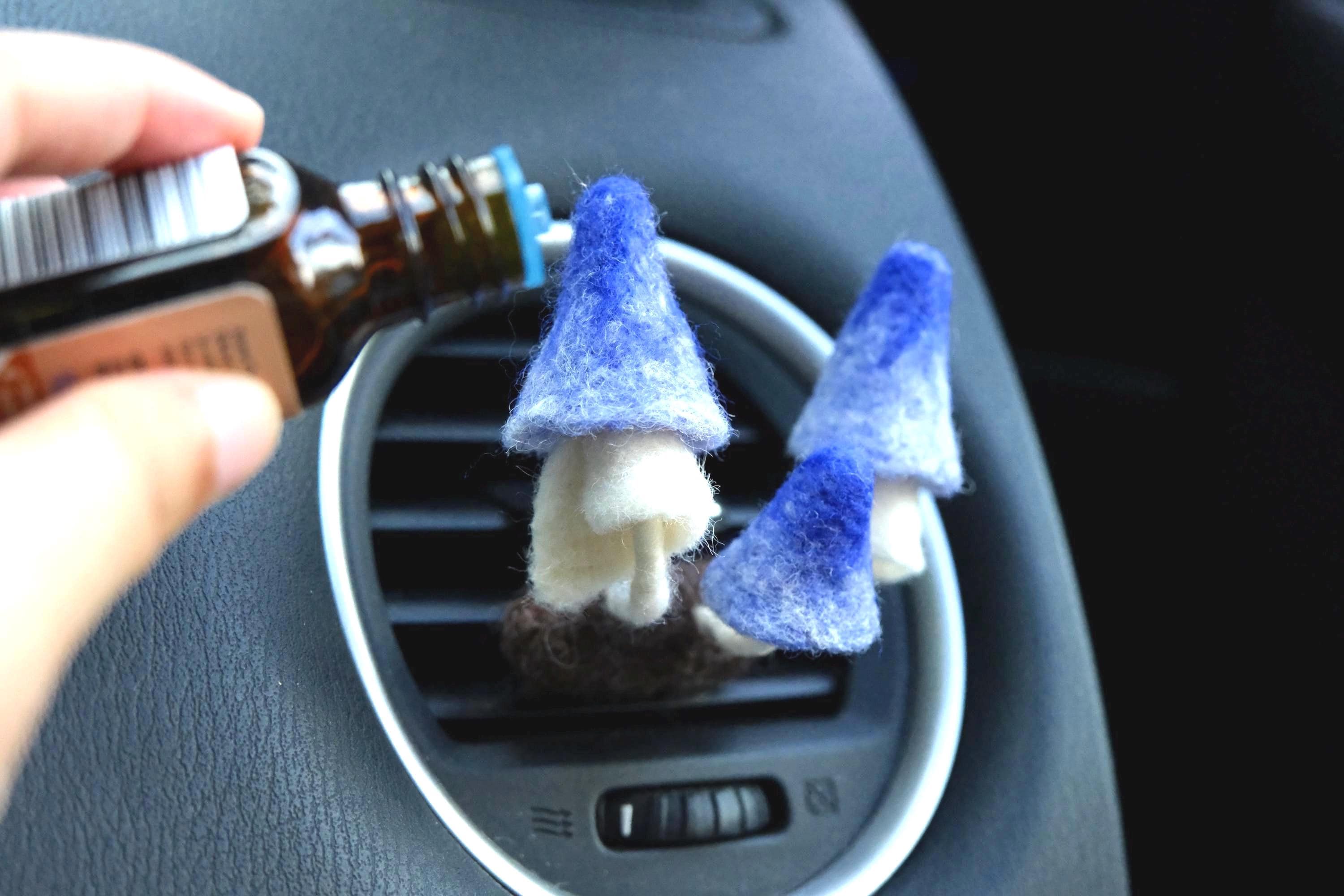 Set Di 3 Deodoranti Per Auto A Forma Di Fungo Con Clip Per Bocchetta D'Aria - Profumatori Ecologici In Resina Con Pastiglie Profumate, Accessori Auto Simpatici
