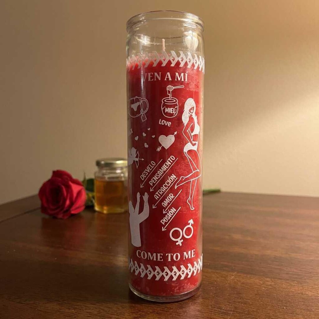Ven a Mi Red Love Prayer Candle | Attraction & Reconciliation