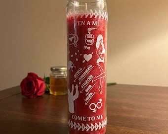 Ven a Mi Red Love Prayer Candle | Attraction & Reconciliation