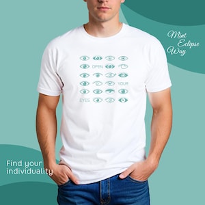 Eyes t-shirt, Unisex Softstyle T-Shirt, Minimalism Shirt, Your Eyes Design
