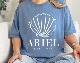 The Little Mermaid Shirt, Comfort Colors® Ariel Est 1989 Shirt, Little Mermaid T-shirt, Princess Ariel Shirt, Ariel Mermaid Shirt,Girls Trip