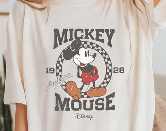 Comfort Colors®Disney Classic Mickey Mouse Pose Shirt, Mickey Shirt, Disneyland Holiday Vacation Shirt, Disney Retro Shirt