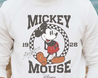 Retro Mickey Mouse 1928 Sweatshirt, Disney Vacation Sweater