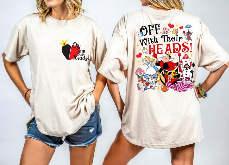 Queen of Hearts Villain T-shirt, Alice in Wonderland Family Tee - Etsy
