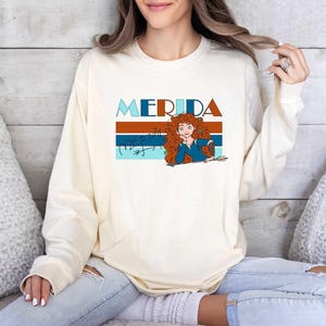 Comfort Colors Princess Merida Brave Movie Long Sleeve Shirt, WDW Magic Kingdom, Merida Tee, Birthday Gifts,Chase the Wind and Touch the Sky