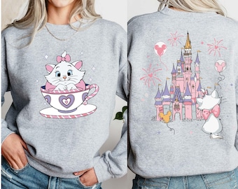 Disney Aristocats Marie Cat Mad Tea Cup Party Sweatshirt