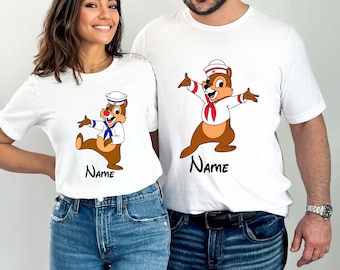 Custom Chip And Dale Cruise Line Matching Shirt, Personalized Disney Family T-shirt, Disney Wish Dream Magic Tee