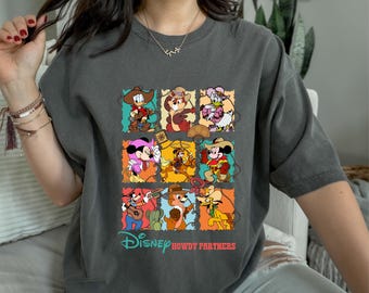 Disney Mickey And Friends Cowboy Cowgirl Shirt, Disney Western Country T-shirt, Disneyland Trip Matching Shirts, Family Trip Tee