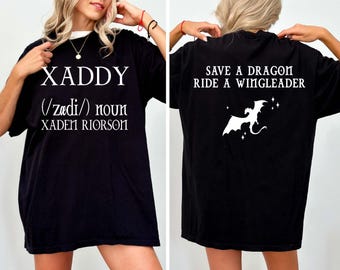Comfort Colors Xaddy Shirt, Fourth Wing Dragon Merch