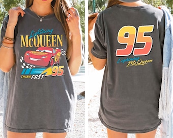 Vintage Lightning McQueen T-Shirt, Disney Cars Family Trip Tee