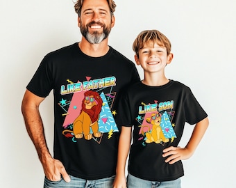 Disney The Lion King Like Father Shirt, Disney Matching Shirt, Father and Son Shirts, Father's Day Gift, Daddy and Me Shirt