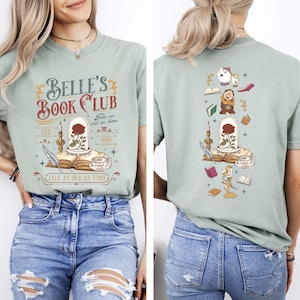 Belle's Book Club Comfort Colors Tee, Bookish Princess Shirt