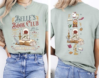 Belle's Book Club Comfort Colors Tee, Bookish Princess Shirt