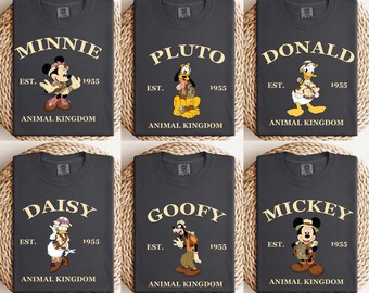 Disney's Animal Kingdom Matching Group Shirts, Comfort Colors Safari Mode Tees, Matching Minnie Daisy Donald Goofy Pluto Disney Safari Tees