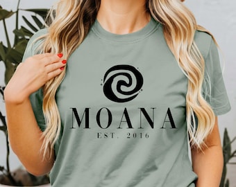 Disney Moana Shirt, Moana Birthday Tee, Disney Trip Shirt, Princess Moana Est 2016, Cute Moana Shirt, DisneyWorld Family Tee