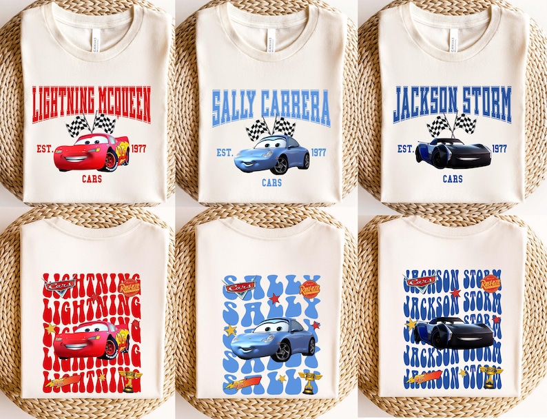 Disney Cars Shirt, Pixar Lightening McQueen Tee, Tow Mater T-Shirt, Sally Carrera Doc Hudson Shirt, Disneyland Family Trip Tee, WDW Gift Tee
