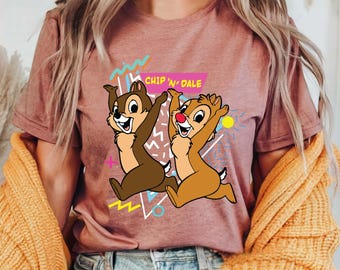 Retro Chip and Dale 90s Shirt, Disney Vacation Tee