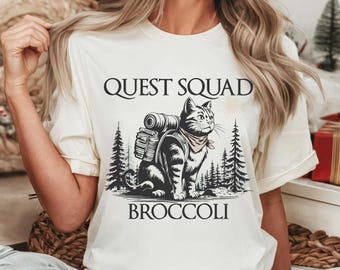 Onyx Storm Shirt, Quest Squad Broccoli Tee, Fourth Wing Merch Xaden Riorson, Violet bookish Top Romantasy Fan Ridoc T-shirt Dragon Rider