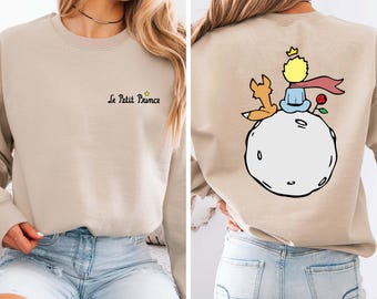 Little Prince Crewneck Sweatshirt - Fox Illustration, Casual Wear