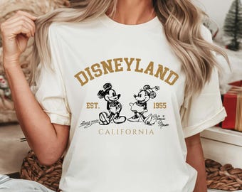 Disneyland Shirt, Comfort Colors® Disneyland Est 1955 California Shirt, Disneyland Mickey Minnie Tee, Disneyland Shirt, Disney Family Tee