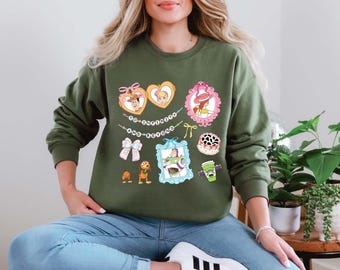 Retro Toy Story Sweatshirt, Disney Characters, Bow Accent