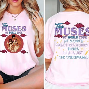 Disney Hercules T-shirt, Comfort Colors® Vintage The Muses 97 World Tour Shirt, Disney World 2025 Trip Tee, Birthday Girl Gift