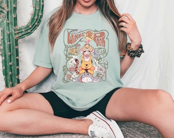Comfort Colors Retro Winnie The Pooh and Friends T-Shirt