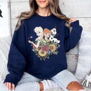 Elsa Sweatshirt, Frozen Sweatshirt, Princess Elsa Anna Sweatshirt, Disney Girls Trip, Disney World Sweater, Disneyland Frozen Sweatshirt