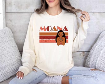 Comfort Colors® Disney Moana Long Sleeve Shirts, Disney Moana Trip Shirt, Moana Disney World Tee, Moana Birthday Shirt, Princess Moana Tee