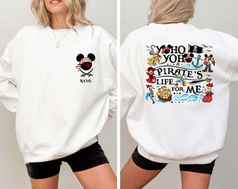 Custom Disney Mickey Pirates Family Sweatshirt, Disney Pirates of Caribbean Sweater, Disney Vacation Sweatshirt, Disney Family Matching