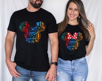 Mickey Avengers Shirt, Comfort Colors Disney Superhero Family Shirts