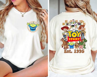 Toy Story Shirt, Comfort Colors® Aliens Est 1995 Toy Story Shirt, Disney Slinky Shirt, Toy Story Character Tee, Disney Toy Story Shirt