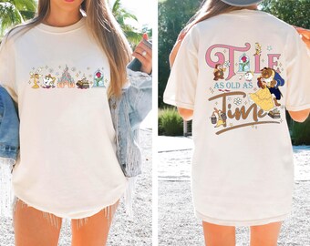 Comfort Colors Vintage Tale as Old as Time Shirt, Disney Princess Shirt, Family Vacation Shirt, Retro Princess Shirt, Magical Kingdom Shirt